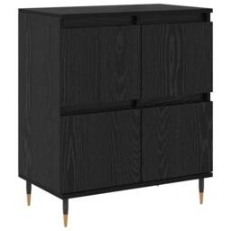 Berkfield Home Sideboard with Storage with Door Black 60 x 35 x 70 cm Engineered wood - thumbnail 3