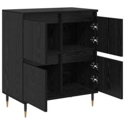 Berkfield Home Sideboard with Storage with Door Black 60 x 35 x 70 cm Engineered wood - thumbnail 5
