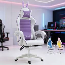 ERGOVEXA Gaming Chair, Ergonomic Reclining Computer Chair, Purple