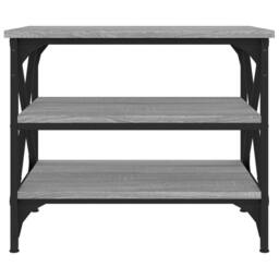 Berkfield Home Side Table Grey Sonoma 55x38x45 cm Engineered Wood - Size: 55 x 38 x 45 cm - thumbnail 5