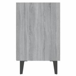 Berkfield Home Bed Cabinet with Metal Legs Grey Sonoma 40x30x50 cm - Size: 40 x 30 x 50 cm - thumbnail 5