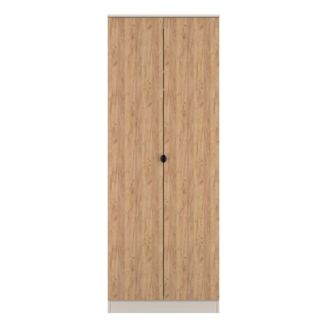 Ready Assembled 2 U Norway Tall 2 Door Robe (Ready Assembled) in Beige - Size: Large - image 1