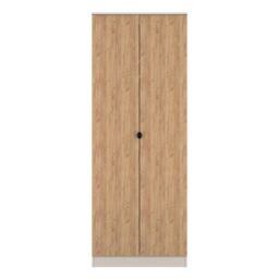 Ready Assembled 2 U Norway Tall 2 Door Robe (Ready Assembled) in Beige - Size: Large - thumbnail 1