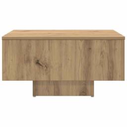 Berkfield Home Durable Coffee Table Artisan Oak 60x60x31.5 cm Engineered Wood in Brown - thumbnail 4