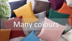 Luxury Living Set of 4 Velvet Chenille Cushions 45cm x 45cm with Removable Covers & Plush Pads - Soft, Stylish Home Décor - Size: 45 cm x 45 cm - thumbnail 6