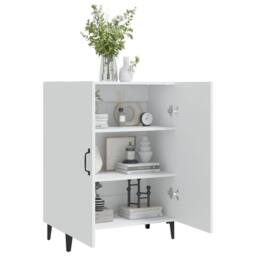 Berkfield Home Sideboard White 70x34x90 cm Engineered Wood - Size: 70 x 34 x 90 cm - thumbnail 7