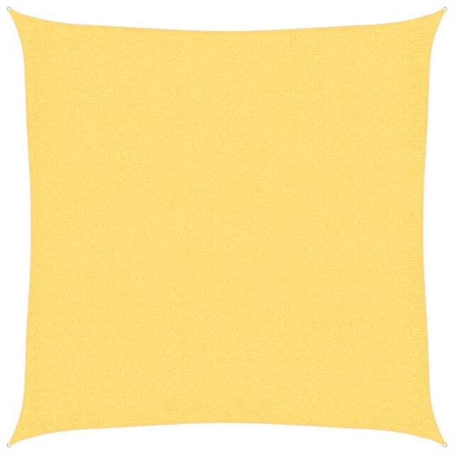 Berkfield Home Sunshade Sail 160 g/m ² Beige 3x3 m HDPE in Yellow - image 1