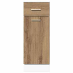 Berkfield Home Drawer Bottom Cabinet Artisan Oak 30x46x81.5 cm Engineered Wood in Brown - thumbnail 4