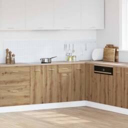 Berkfield Home Drawer Bottom Cabinet Artisan Oak 30x46x81.5 cm Engineered Wood in Brown - thumbnail 2