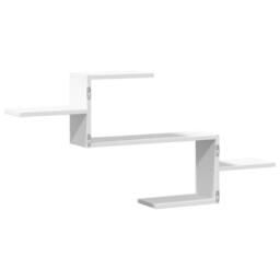 Berkfield Home Wall Shelf White 104x15x49 cm Engineered Wood - Size: 104 x 15 x 49 cm - thumbnail 6