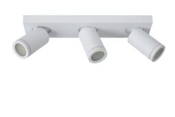 Lucide 'TAYLOR' Dimmable Tiltable Bathroom LED Ceiling Spotlight Bar GU10 in White - thumbnail 2