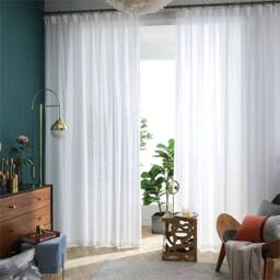 Nordara 2M X 2M White Curtains Background - thumbnail 4