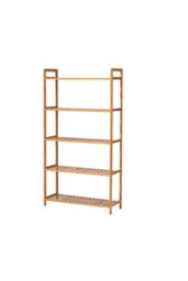 Living and Home 5 Tier Wood Audriel Bookcase in Brown - thumbnail 5