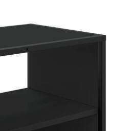 Berkfield Home TV Cabinet Black 100x31x39.5 cm Engineered Wood & Metal - thumbnail 8