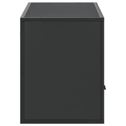 Berkfield Home TV Cabinet Black 100x31x39.5 cm Engineered Wood & Metal - thumbnail 5