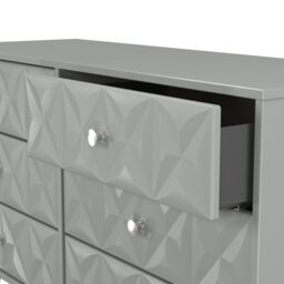 Ready Assembled 2 U Toledo 6 Drawer Wide Chest (Ready Assembled) in Dark Grey - thumbnail 6