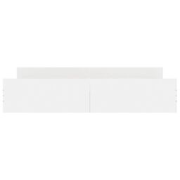 Berkfield Home Bed Frame with Headboard with Footboard White 180x200 cm Super King - thumbnail 4