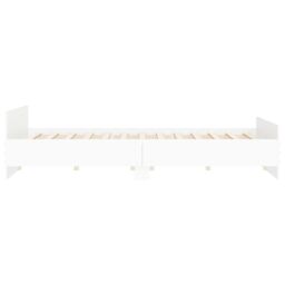 Berkfield Home Bed Frame with Headboard with Footboard White 180x200 cm Super King - thumbnail 5