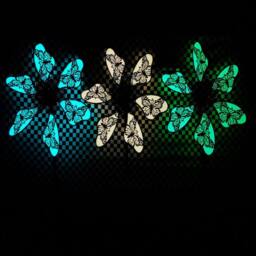 Quipulse Glow-in-the-Dark Colorful Butterfly Windmill in Blue - thumbnail 3
