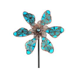 Quipulse Glow-in-the-Dark Colorful Butterfly Windmill in Blue - thumbnail 1
