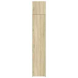 Berkfield Home Slim Storage Cabinet Sonoma Oak 40x42.5x225 cm Engineered Wood in Brown - thumbnail 4