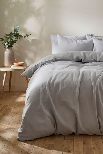 Martex Touch of Linen Duvet Cover Set (Includes 2 Pillowcases 1 For Single) in Pale Blue - Size: King - image 1