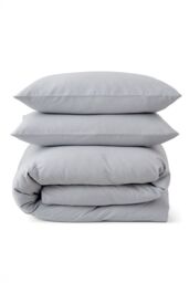 Martex Touch of Linen Duvet Cover Set (Includes 2 Pillowcases 1 For Single) in Pale Blue - Size: King - thumbnail 2