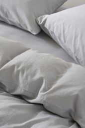 Martex Touch of Linen Duvet Cover Set (Includes 2 Pillowcases 1 For Single) in Pale Blue - Size: King - thumbnail 6