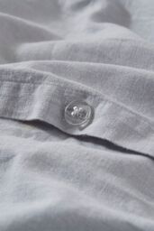 Martex Touch of Linen Duvet Cover Set (Includes 2 Pillowcases 1 For Single) in Pale Blue - Size: King - thumbnail 4