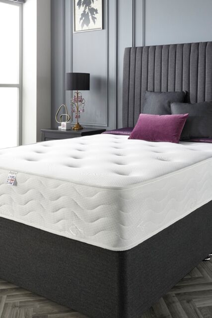 Aspire 1000 Tufted Pocket+ Mattress in White - Size: Double - image 1