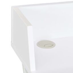 Berkfield Home Desk White 80x50x84 cm - Size: 80 x 50 x 84 cm - thumbnail 6