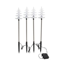 Almineez 4 x Crystal Christmas Tree Pre-Lit Green LED Pathway Lights - thumbnail 4