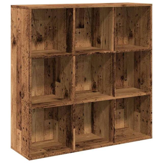 Berkfield Home Book Cabinet Old Wood 98x29x97.5 cm in Brown - image 1