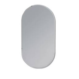 Showerdrape Archway Oval Wall Mounted Frameless Bevelled Edge Bathroom Mirror 80 x 40cm in Silver - Size: 80 x 40 cm - thumbnail 4