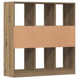 Berkfield Home Classic Book Cabinet Artisan Oak 97.5x29.5x100 cm Engineered Wood in Brown - thumbnail 7