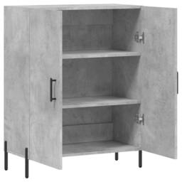Berkfield Home Sideboard Concrete Grey 69.5x34x90 cm Engineered Wood - thumbnail 6