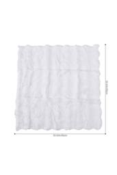 Living and Home Sleek Textured Plush Sofa Cover in White - Size: 90 cm x 90 cm - thumbnail 8