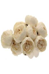 KDMD Peony Bunch Cream 40cm White Artificial Flowers - thumbnail 6
