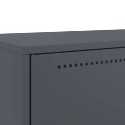 Berkfield Home Highboard Anthracite 68x39x111.5 cm Steel in Charcoal - thumbnail 9