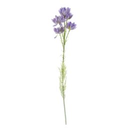 Leaf 60cm Artificial Purple Starflower Stem 5 Flowers - thumbnail 4