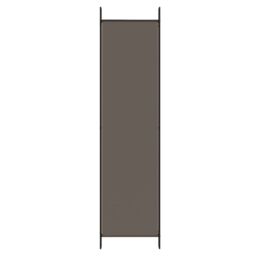 Berkfield Home 5-Panel Room Divider Anthracite 250x200 cm Fabric in Black - thumbnail 6