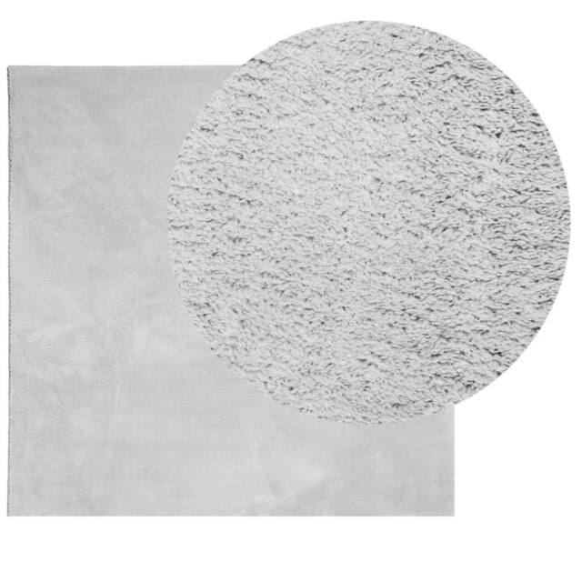 Berkfield Home Rug HUARTE Short Pile Soft & Washable Grey 240x240 cm - Size: Medium - image 1