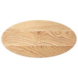 Berkfield Home Table Top 80x40x4 cm Solid Wood Oak Oval in Brown - Size: 80 x 40 x 4 cm - thumbnail 2