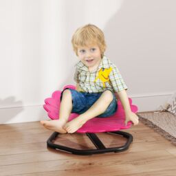 AIYAPLAY Sensory Spinning Chair, Kids Swivel Chair in Pink
