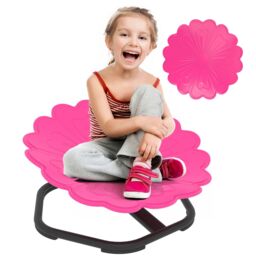 AIYAPLAY Sensory Spinning Chair, Kids Swivel Chair in Pink - thumbnail 2