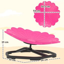 AIYAPLAY Sensory Spinning Chair, Kids Swivel Chair in Pink - thumbnail 3