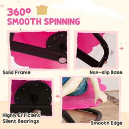 AIYAPLAY Sensory Spinning Chair, Kids Swivel Chair in Pink - thumbnail 5