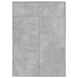 Berkfield Home Shoe Cabinet Concrete Grey 60x35x84 cm Engineered Wood - Size: 60 x 35 x 84 cm - thumbnail 6
