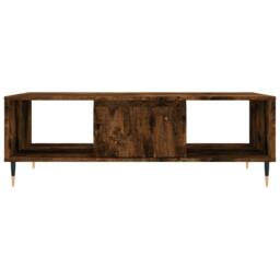 Berkfield Home Decorative Coffee Table Smoked Oak 104x60x35 cm Engineered Wood in Brown - Size: 104 x 60 x 35 cm - thumbnail 5