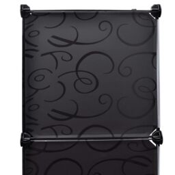 Berkfield Home Modular Cabinet 9 Compartments 37x115x150 cm Black & White - Size: 37 x 115 x 150 cm - thumbnail 5